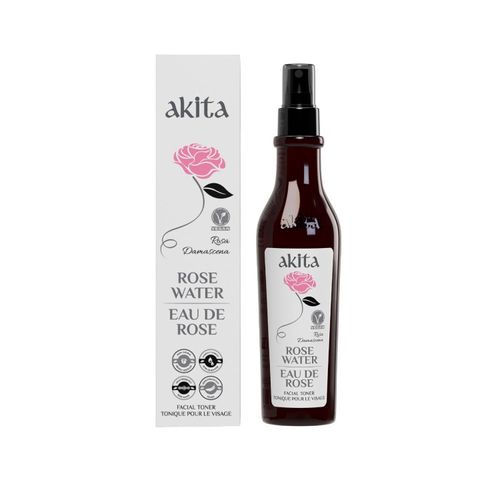 Akita, Rose Water, 100% All Natural, Non-Deoiled, 250mL