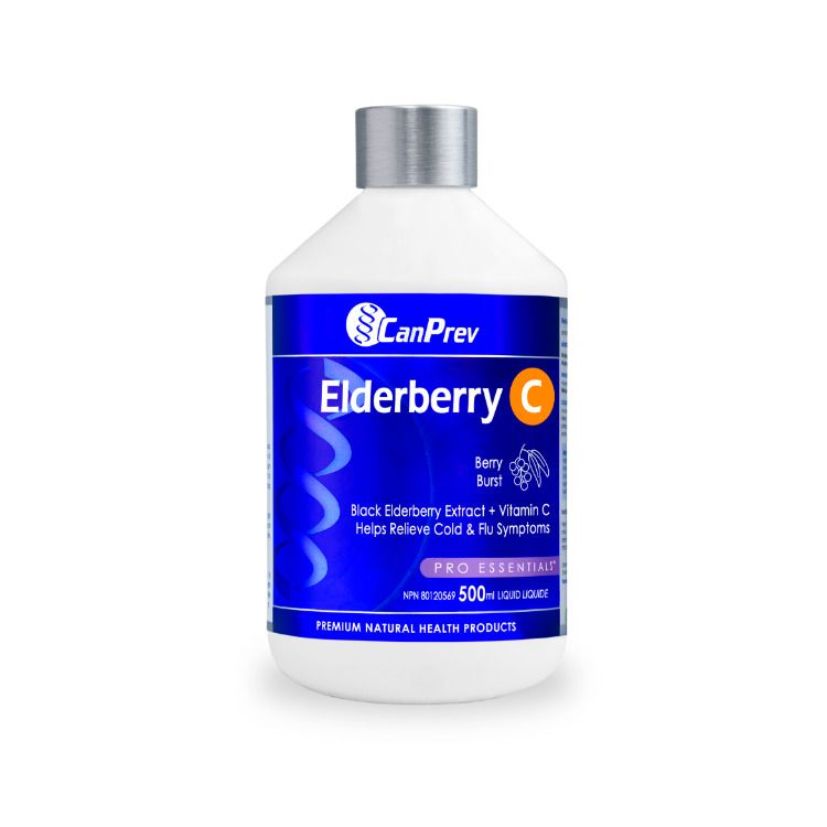 CanPrev, Elderberry C, Berry Burst, 500ml