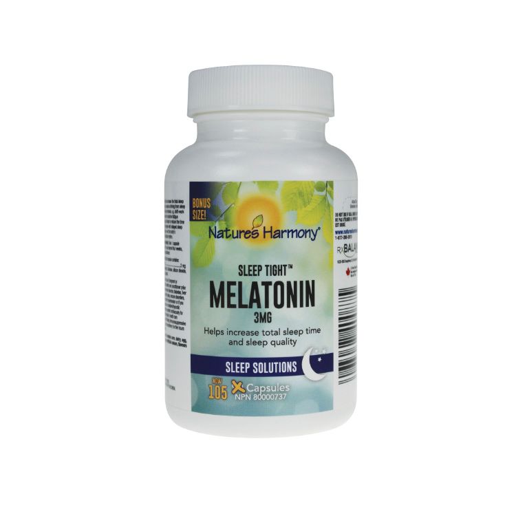 Nature’s Harmony, Melatonin, 3mg, 105 Capsules