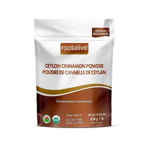 加拿大Rootalive有机锡兰肉桂粉 454克 控制血压血糖 帮助减重