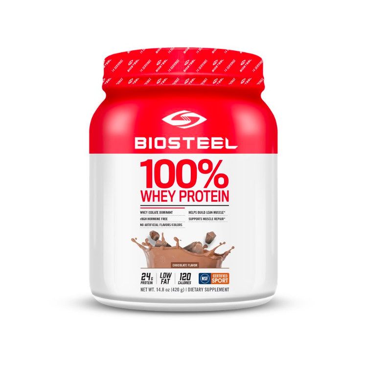 加拿大BioSteel百淬100%乳清蛋白粉 420克 巧克力味 NSF认证 帮助运动后恢复