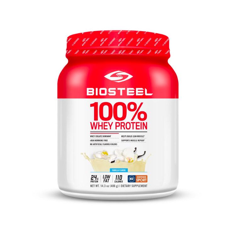 加拿大BioSteel百淬100%乳清蛋白粉 420克 香草味 NSF认证 帮助运动后恢复