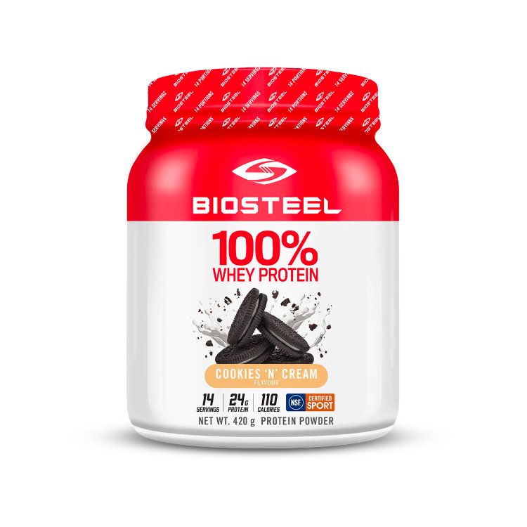 加拿大BioSteel百淬100%乳清蛋白粉 420克 奥利奥味 NSF认证 帮助运动后恢复
