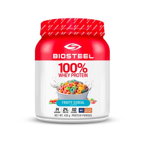 加拿大BioSteel百淬100%乳清蛋白粉 420克 水果麦圈味 NSF认证 帮助运动后恢复