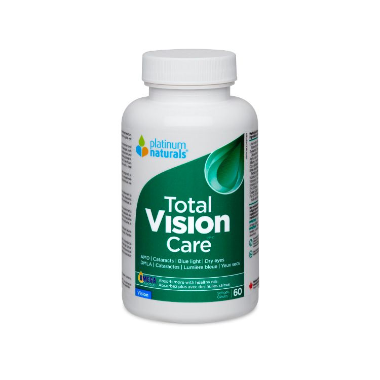 Platinum Naturals, Total Vision Care Lutein+, 60 Softgels