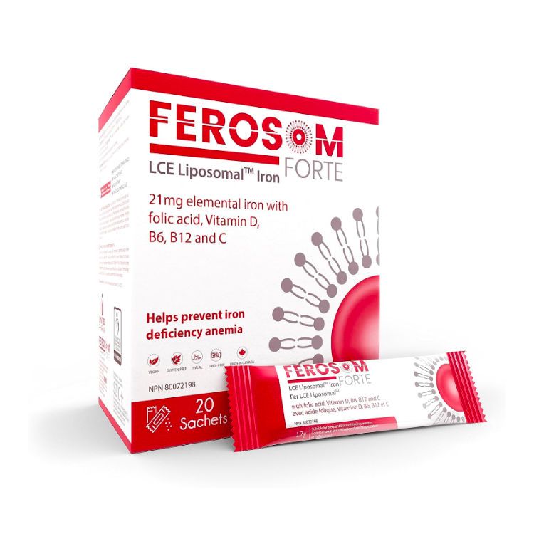 Ferosom Forte, LCE Liposomal Iron, 20 Sachets