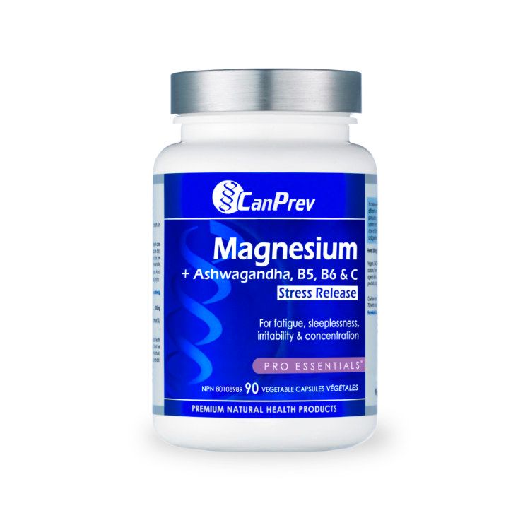 CanPrev, Magnesium Stress Release , 120 Vegetable Capsules