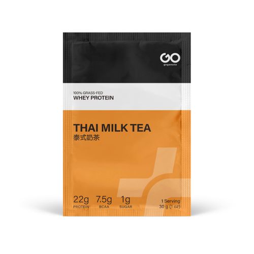 gogonuts, 100% Grass-Fed Whey Protein, Thai Milk Tea, 30g