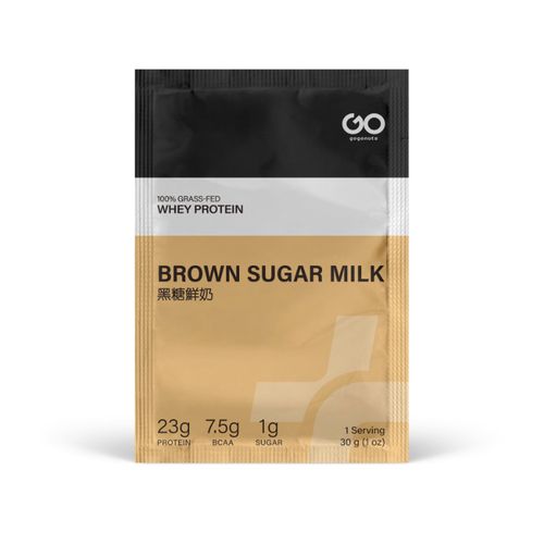 gogonuts, 100% Grass-Fed Whey Protein, Brown Sugar Milk, 30g