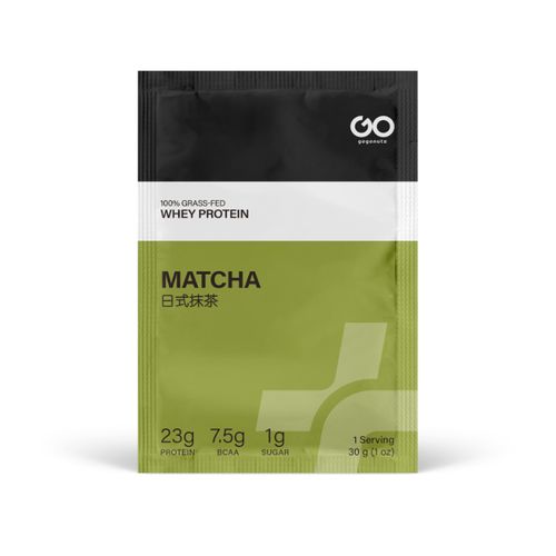 gogonuts, 100% Grass-Fed Whey Protein, Matcha, 30g