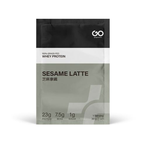 gogonuts, 100% Grass-Fed Whey Protein, Sesame Latte, 30g