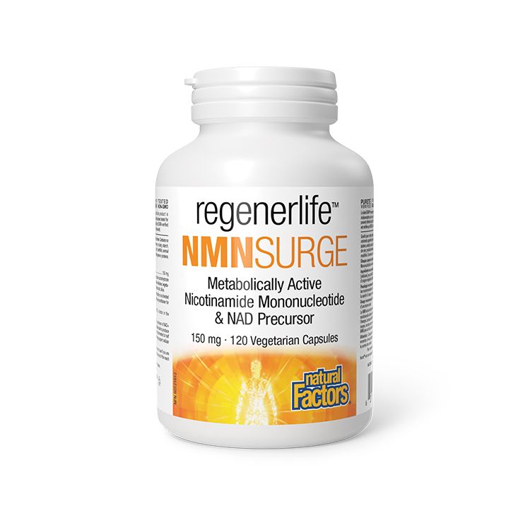 Natural Factors, regenerLife, NMNSurge, 150mg, 120 VCaps