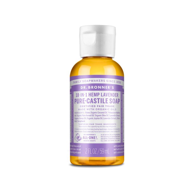 Dr Bronner's, Pure Castile Liquid Soap, Lavender, 59ml