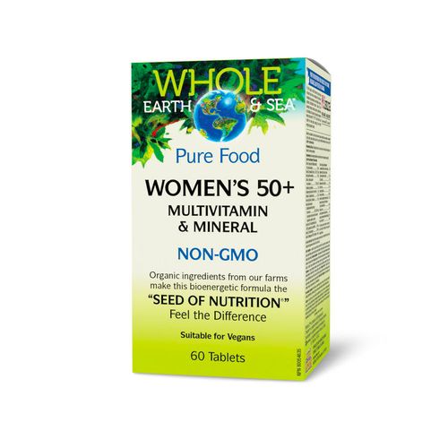 加拿大Whole Earth & Sea 50+女性复合维生素片 60片 提升免疫 保障女性日常营养需求