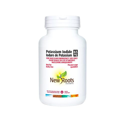 New Roots, Potassium Iodide, 65mg, 60 Tablets