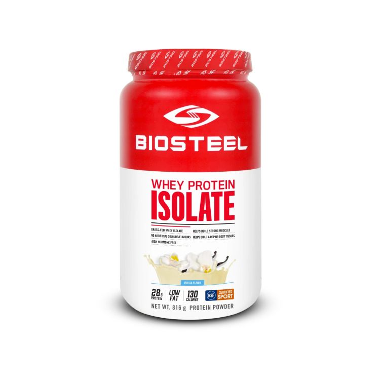 加拿大BioSteel百淬分离乳清蛋白粉 816克装 NSF认证 无激素 香草味