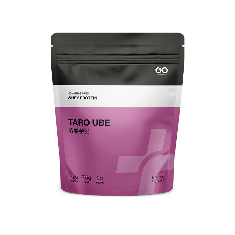 台湾gogonuts 100%新西兰草饲乳清蛋白粉 紫薯竽泥味/1kg装 含益生菌/纤维以及20余种维生素矿物质