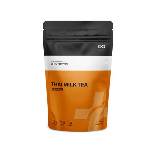 gogonuts, 100% Grass-Fed Whey Protein, Thai Milk Tea, 500g