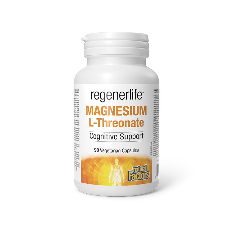 Natural Factors, regenerLife, Magnesium L-Threonate, 90 VCaps