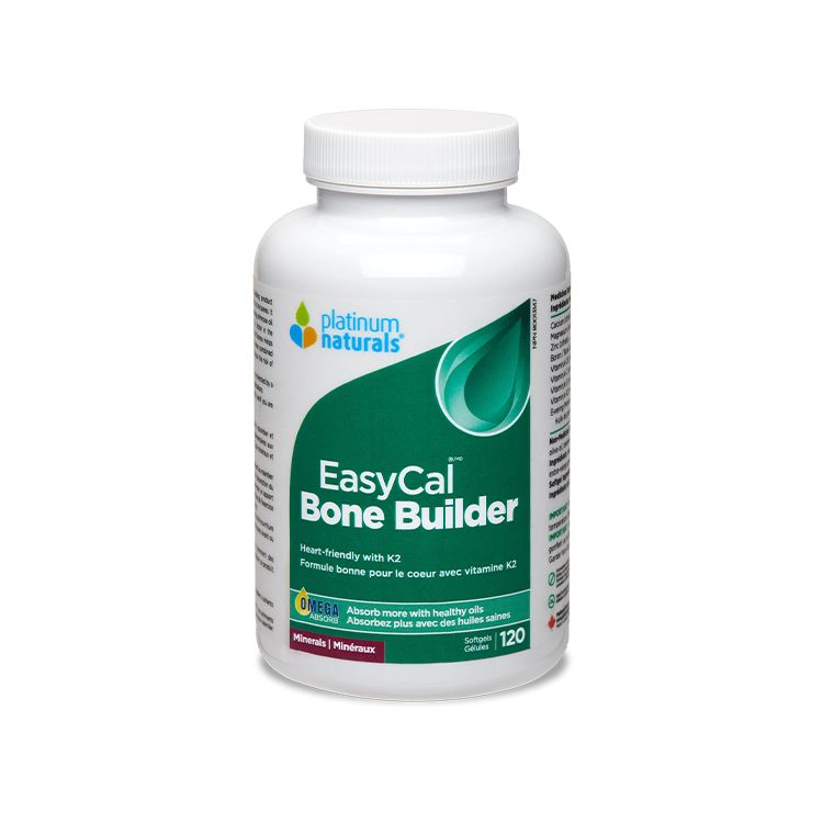 Platinum Naturals, EasyCal Bone Builder, 120 Softgels