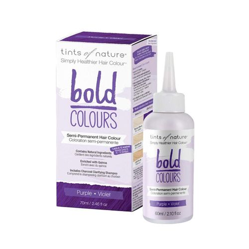 Tints of Nature, Bold Colour, Semi-Permanent Hair Dye, Purple, 1 Set