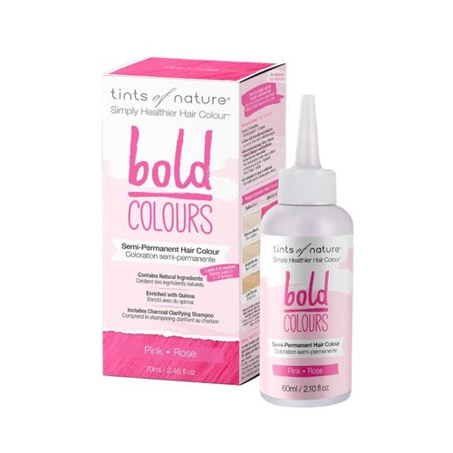 Tints of Nature, Bold Colour, Semi-Permanent Hair Dye, Pink, 1 Set