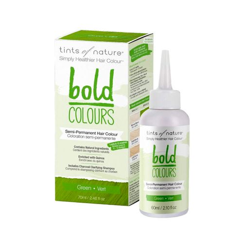 Tints of Nature, Bold Colour, Semi-Permanent Hair Dye, Green, 1 Set