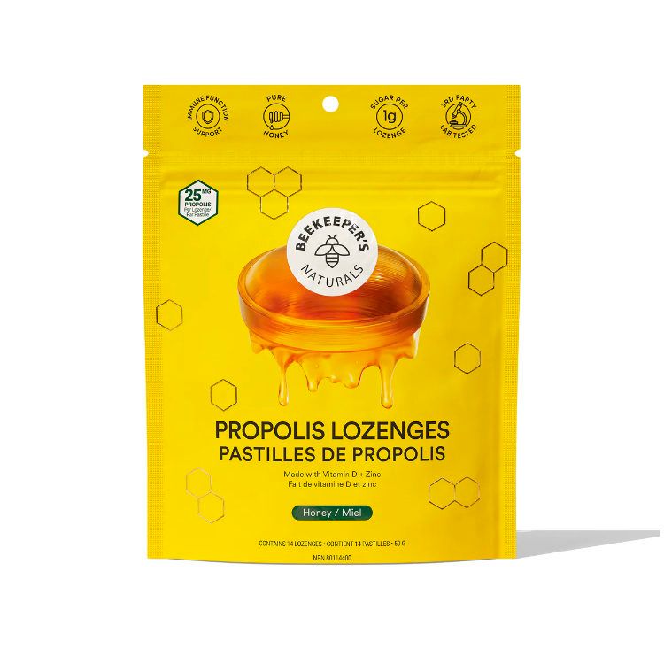 Beekeeper's, Propolis Lozenges, Honey, 14 Lozenges