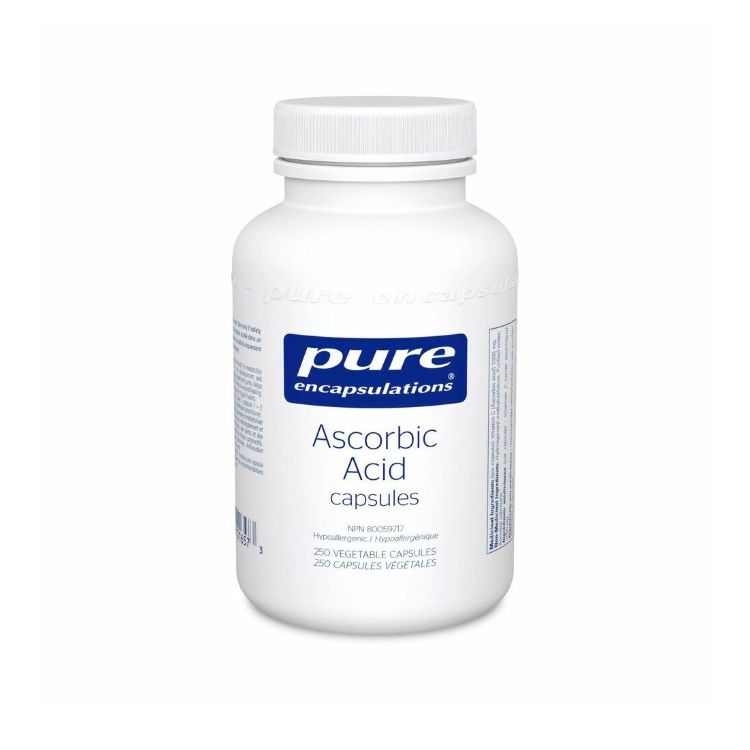 Pure Encapsulations, Ascorbic Acid, 250 Vegetable Capsules
