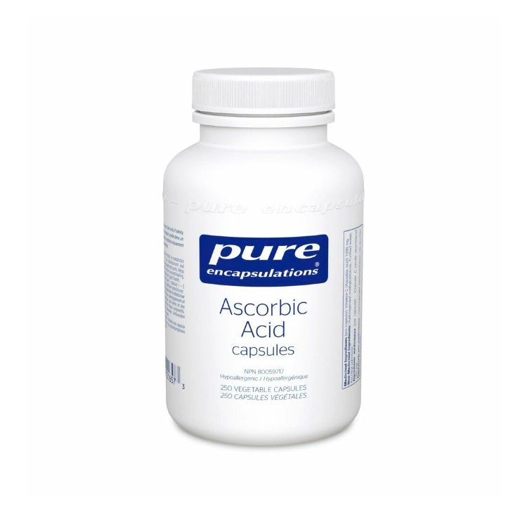 Pure Encapsulations, Ascorbic Acid, 250 Vegetable Capsules - Pure Encapsulations | Lifeplus Natural Health