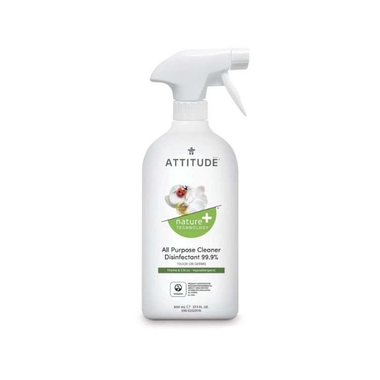 Buy Attitude, All Purpose Cleaner Disinfectant 99.9 Thyme & Citrus, 800ml for 4.99