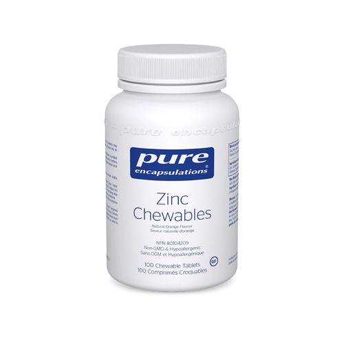 Pure Encapsulations, Zinc Chewables, 100 Chewable Tablets