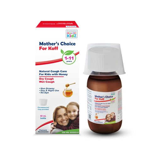 加拿大Mother’s Choice顺势疗法咳嗽糖浆 蜂蜜版 60ml 1岁至11岁可用 专门针对干咳和湿咳