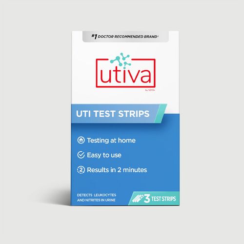 Utiva, Urinary Tract Infection Test Strip, 3 Test Strips