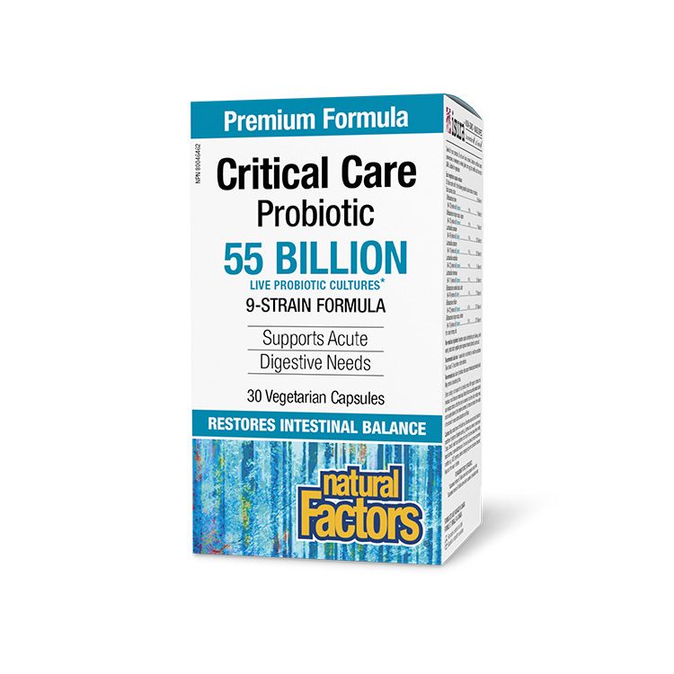 Natural Factors, Critical Care Probiotic 55 Billion, 30 VCaps