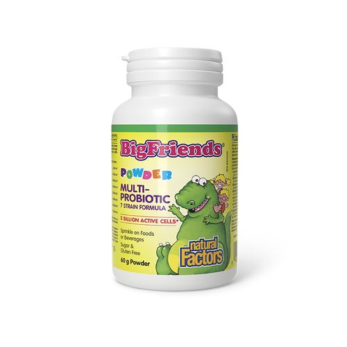 Natural Factors, Big Friends, Multiprobiotic Powder, 3 Billion, 60g