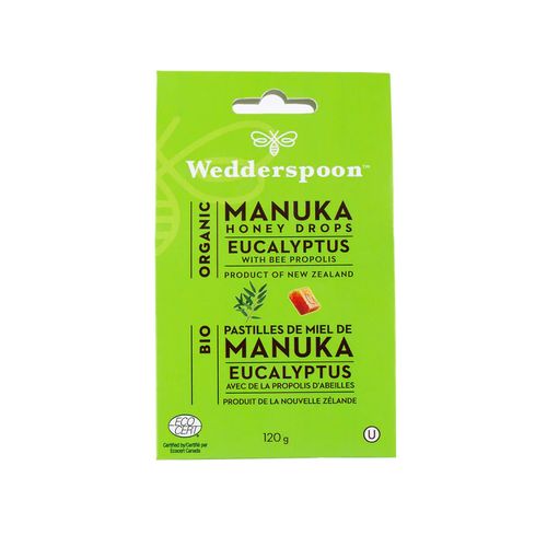 Wedderspoon, Manuka Honey Drops, Eucalyptus, 120g