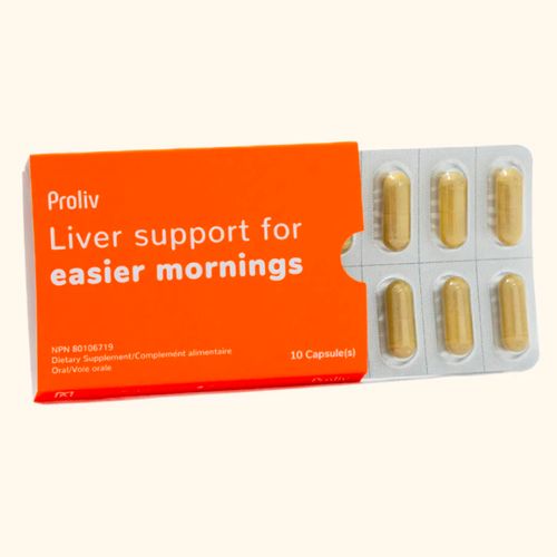 Proliv, Liver Support for Easier Mornings, 10 Capsules