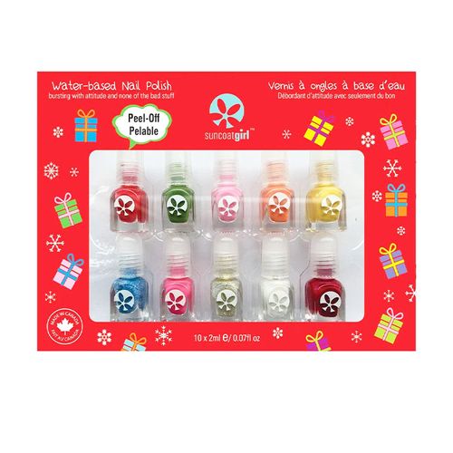 Suncoat Girl, Merry Mini Mani, Kid's Nail Polish Set, 10*2ml