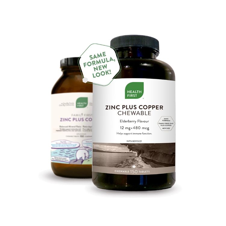 Health First, Zinc Plus Copper, 12mg, 150 Chewable Tablets - Health First | Lifeplus Natural Health