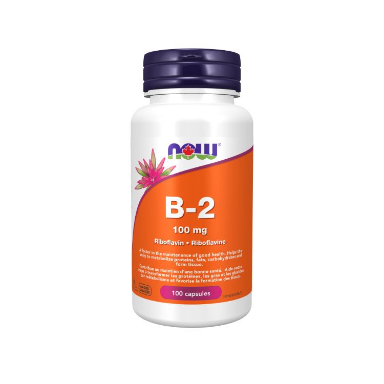 Now Foods, Vitamin B2, 100mg, 100 Capsules