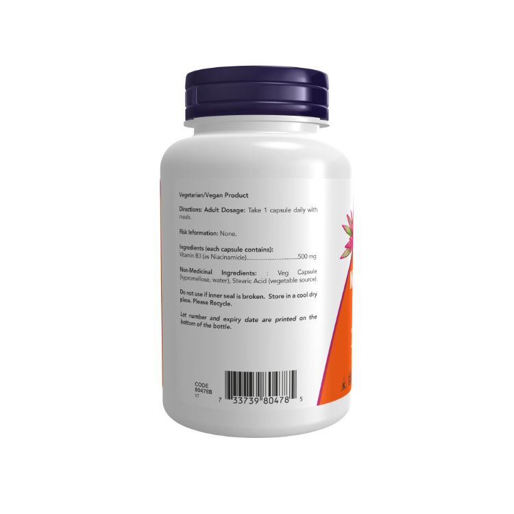 Now Foods, Niacinamide, 500mg, 100 Vcaps
