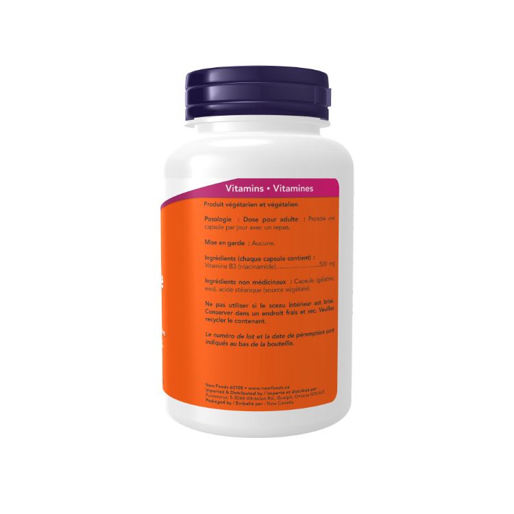 Now Foods, Niacinamide, 500mg, 100 Vcaps
