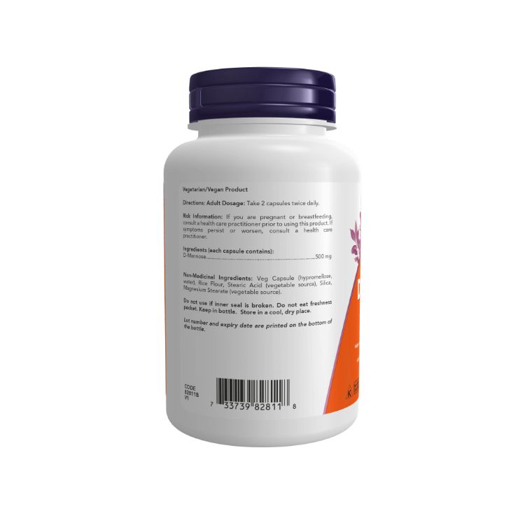 Now Foods, D-Mannose, 500mg, 120 Vcaps