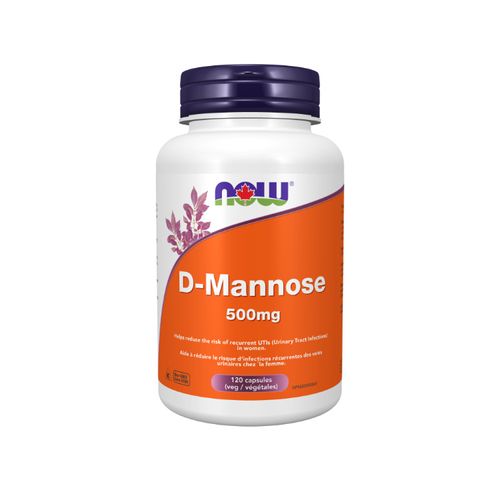 Now Foods, D-Mannose, 500mg, 120 Vcaps