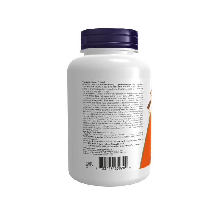 Now Foods, Psyllium Husk, 500mg, 200 Vcaps