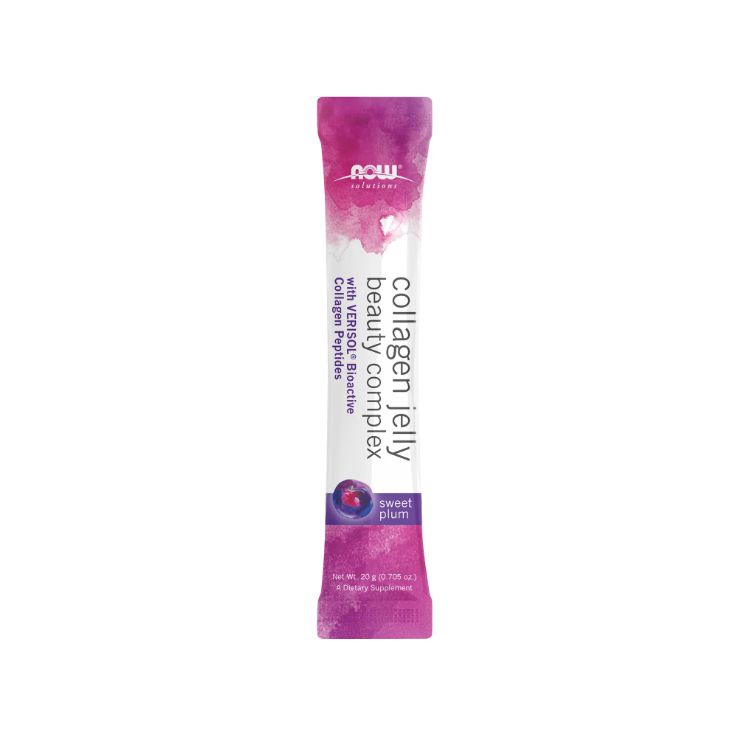 Now Solutions, Collagen Jelly Beauty Complex, Sweet Plum, 20g x 10 Stickes