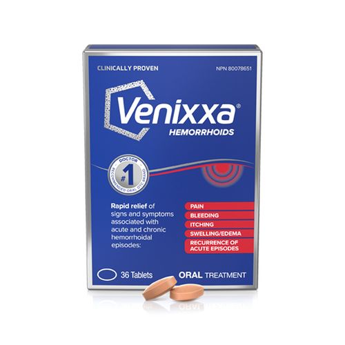 Venixxa, for Hemorrhoids, 36 Tablets