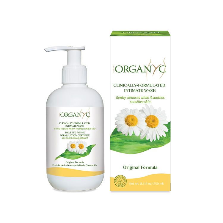 意大利Organyc欧然尼有机女性私处洗护液 250ml 洋甘菊配方 日常清洁 敏感肌适用 私处护理液