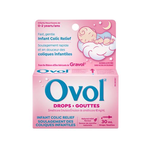 加拿大Ovol西甲硅油 婴儿版滴剂 30ml 缓解婴儿肠绞痛 促进排期 新生儿可用
